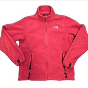 The North Face Denali Polartec Fleece Jacket Coat Womens Size Medium Coral Pink